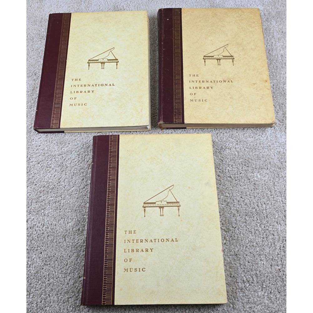 International Library Music Home Songs History Opera Guide Vintage 3 Book Lot